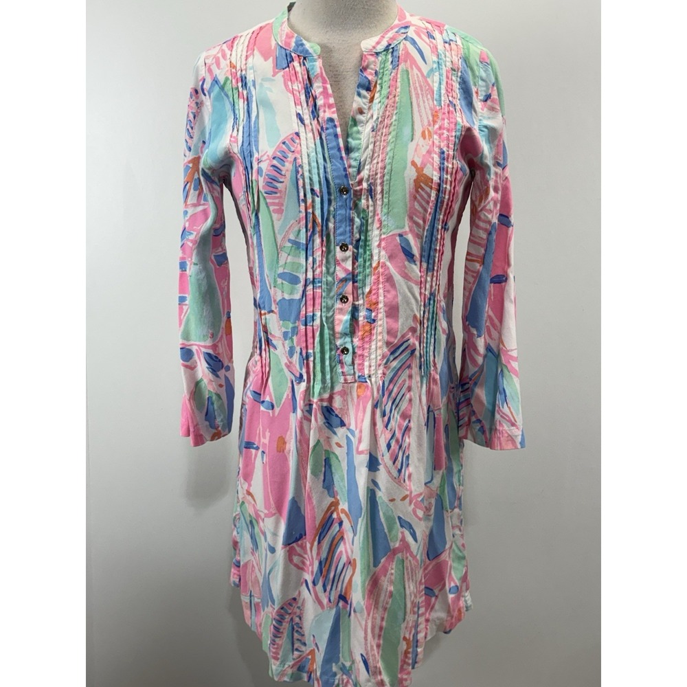 Lilly Pulitzer | Sarasota Tunic Dress in the "Out to Sea" print Womens M Coastal